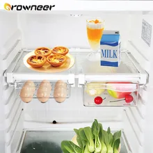 Plastic Storage Containers Drawer Organizer Boxes Plastic Box Storage Egg Refrigerator Organizer Drawer Transparent Adjustable