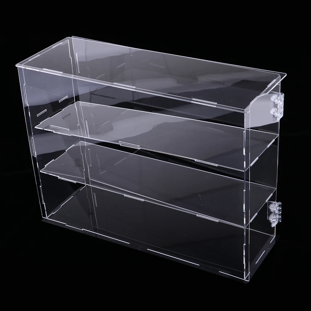 Action Figure Display Case Dustproof Showcase Box for Hot Toys, 1/6 Scale Figures Collectibles for Cabinet Countertops Table