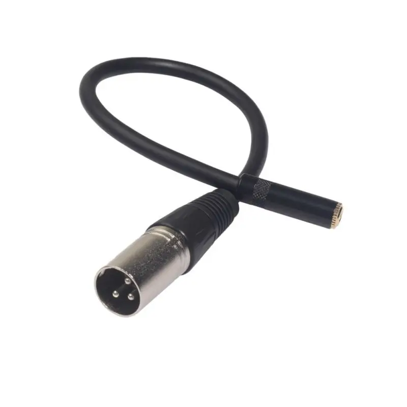 Newest 0.3 Meter Audio Cable 3.5mm 3 Pole Female To XLR Pin Male Stereo Cord For MP3 Smartphone Amp Computer Speakers | Электроника