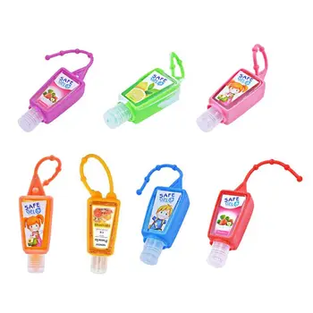 

4PCS 30ML Reusable Mini Hand Sanitizer Fruit Scented Disposable No Clean Travel Portable Clean Moisturizing Safe Gel