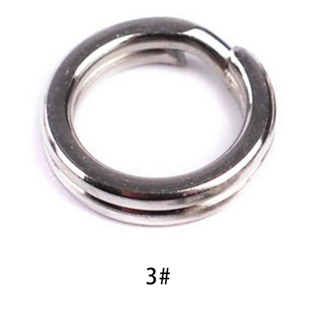 

2 Layers Stainless Steel Fishing Split Ring For Blank Lures Bait Double Circle Loop Connector Carp Fishing Accessories