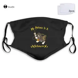 My Patronus Is A Schnauzer Harry Face Mask Filter Pocket Cloth Reusable Washable
