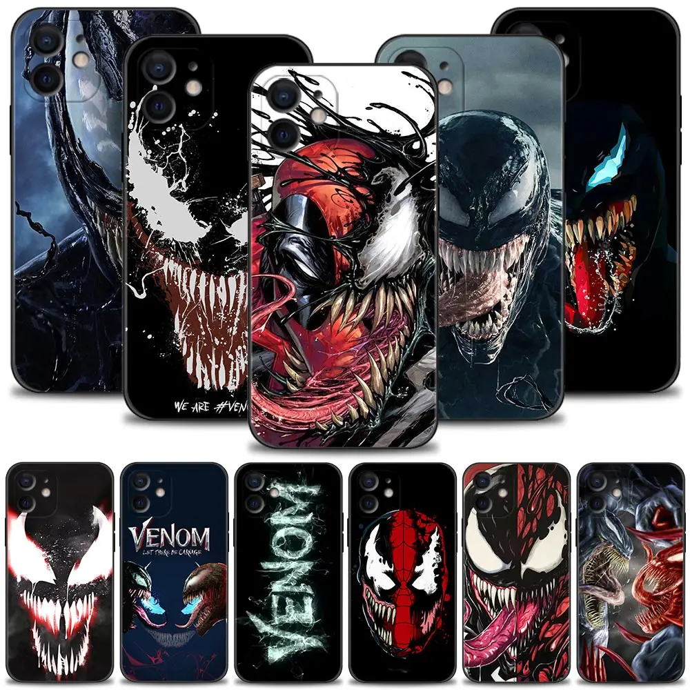 Силиконовый чехол Venom 2 для iPhone 13 12 11 Pro Max Mini XS X XR 7 8 6 6S Plus | Мобильные телефоны и