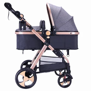 

High landscape stroller can sit reclining stroller bb baby stroller folding two-way shock child stroller