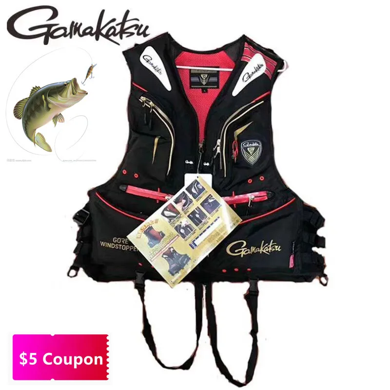 PROD 1005001547647892 낚시조끼 Gamakatsu Waterproof Fishing Life Jacket
Reflective Outdoor Sport Life Vest Multi Pockets Buoyancy Unisex Safety
Jacket