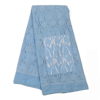 

NIAI African Tulle Guipure Cord Lace Fabric Latest Nigerian French Network Cord Lace Fabric With Stones XY3395B-4