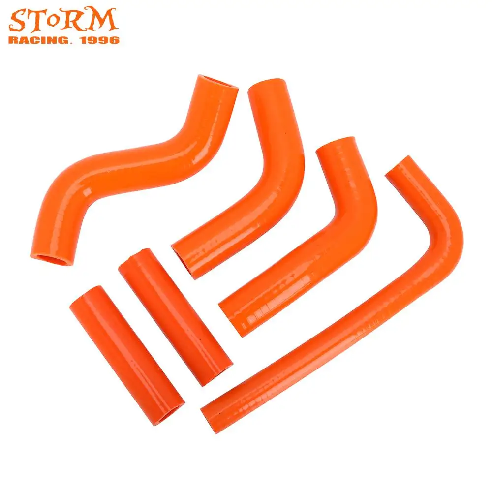 Motor Bike Orange Silicone Radiator Heater Coolant Water Hose For KTM EXC400 EXC450 EXC525 EXC 400 450 525 2002-2006 Motorcross