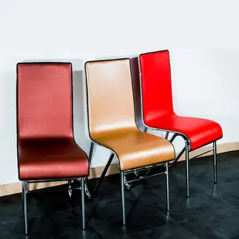 

Dining Chair Adult Chair Fast Food Chair Hotel Manicure Chair Leather Soft Surface High Back Stool Simple Modern Dining Table Ch