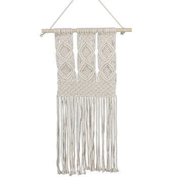 

Handmade Wall Hanging Woven Tapestry-Bohemian Home Art Decoration Living Room Bedroom Wall Nursery Craft Decoration