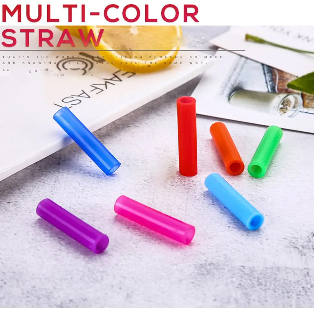 Reusable Stainless Steel Drinking Metal Straw Bent Straight Colorful Straws Tubes Portable Straws Kit Straw Bone Bag Set