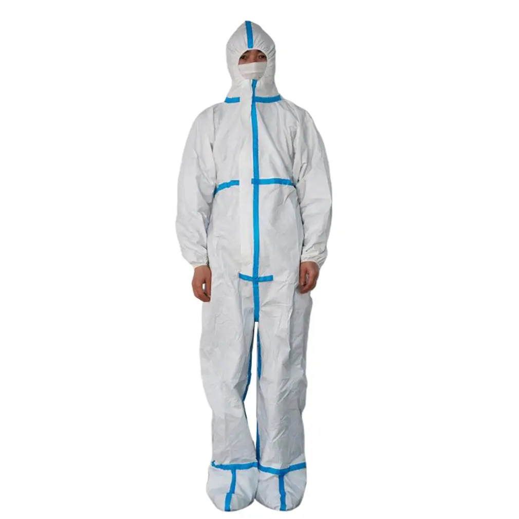 

Combination overall disposable isolation suit for workers dustproof clothing antistatic overall clothing for man and woman