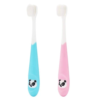 

Children's Toothbrush,Extra Soft Bristles Toothbrush with Cartoon Silicone Handle,2Pcs(Ran Color)