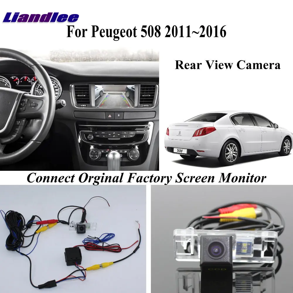 

For Peugeot 508 2011-2016 Car Reversing Parking Camera Connector OEM Factory RCC NAC MRN Head Unit HD CCD SONY III CAM