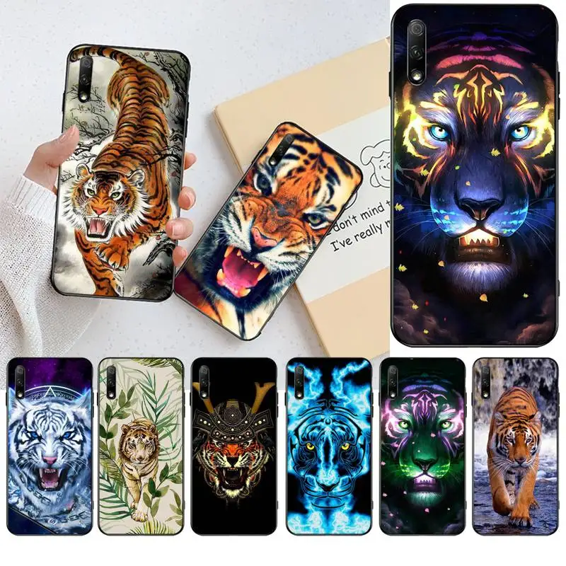 YJZFDYRM Tiger head Shell Phone Case for Huawei Honor 30 20 10 9 8 8x 8c v30 Lite view pro | Мобильные телефоны и