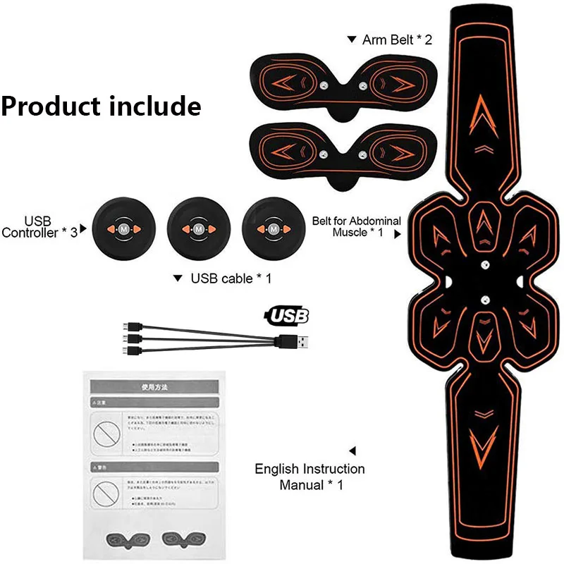 Muscle-Stimulator-Abdominal-Musculaire-Electrostimulation-Electro-Stimulateur-ABS-EMS-Home-Gym-Belly-Arm-Leg-Massage-USB