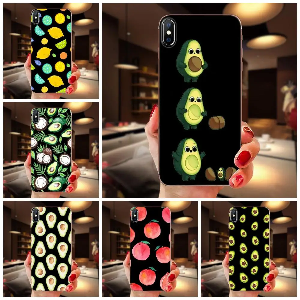 Мягкий чехол для телефона Xiao mi 3 4 4C 4i 5 5S 5X6 6X8 SE Pro Lite A1 Max x 2 Note Avocado фрукты персик |