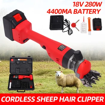

Cordless Electric Sheep Goat Shearing Machine Clipper Farm Shears Cutter Wool Scissor Cut Machine With Box EU Plug