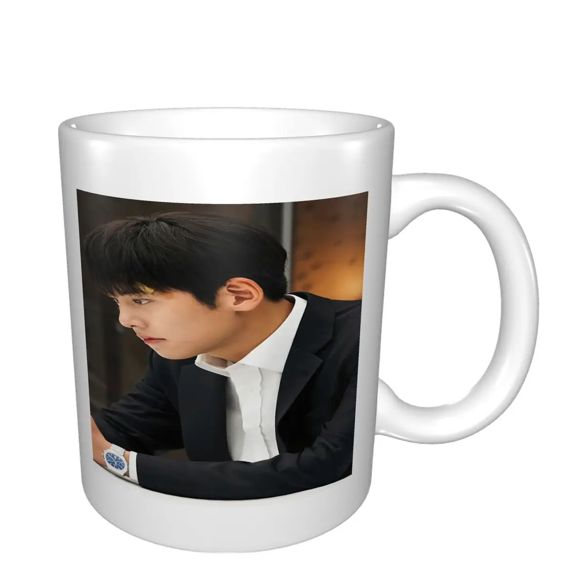Кружка для кофе и мужчин Funy Ji Chang Wook Drama K Tshirs набор завтрака кальян | Дом сад