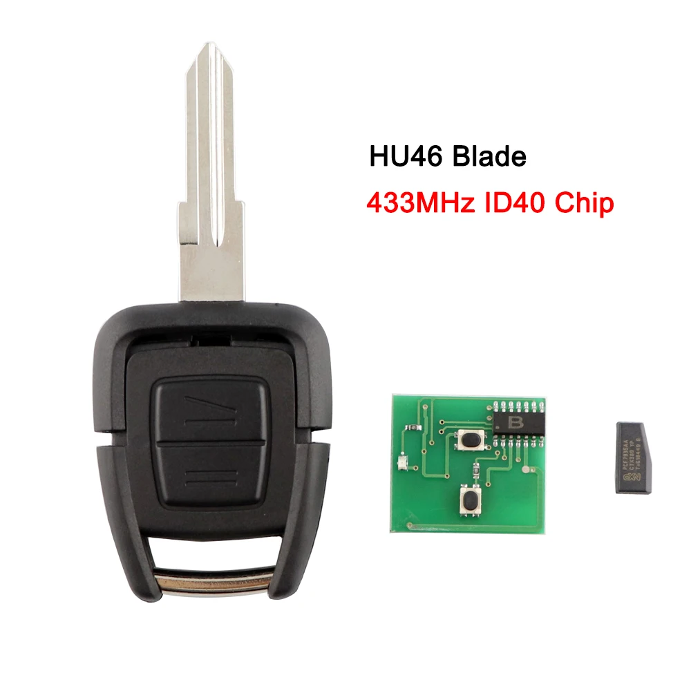 Chiave/Telecomando Per Vauxhall Opel Astra Vectra Zafira - 2 Pulsanti 433.92mhz Hu43/hu100/ym28/hu46 Lama Fob Delphi Id40 Chip Vauxhall - H729df1a4e2854e9a87bcc4244e4d31b7J