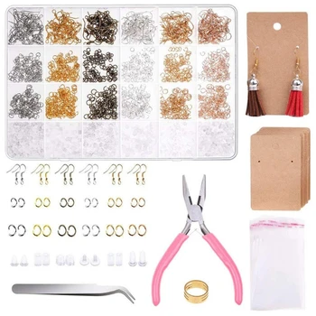 

2013pcs Earring Making Supplies Kit Earring Display Cards Fish Hook EarringS DIY