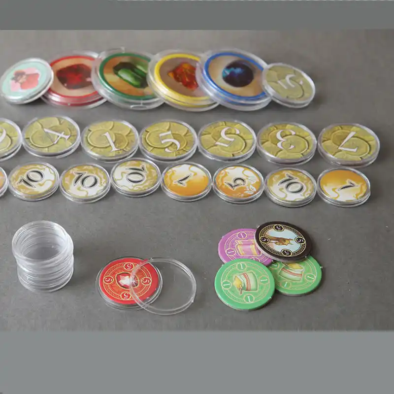 50 Pieces 19 20 25 27 30 40mm Clear Plastic Protector Capsules