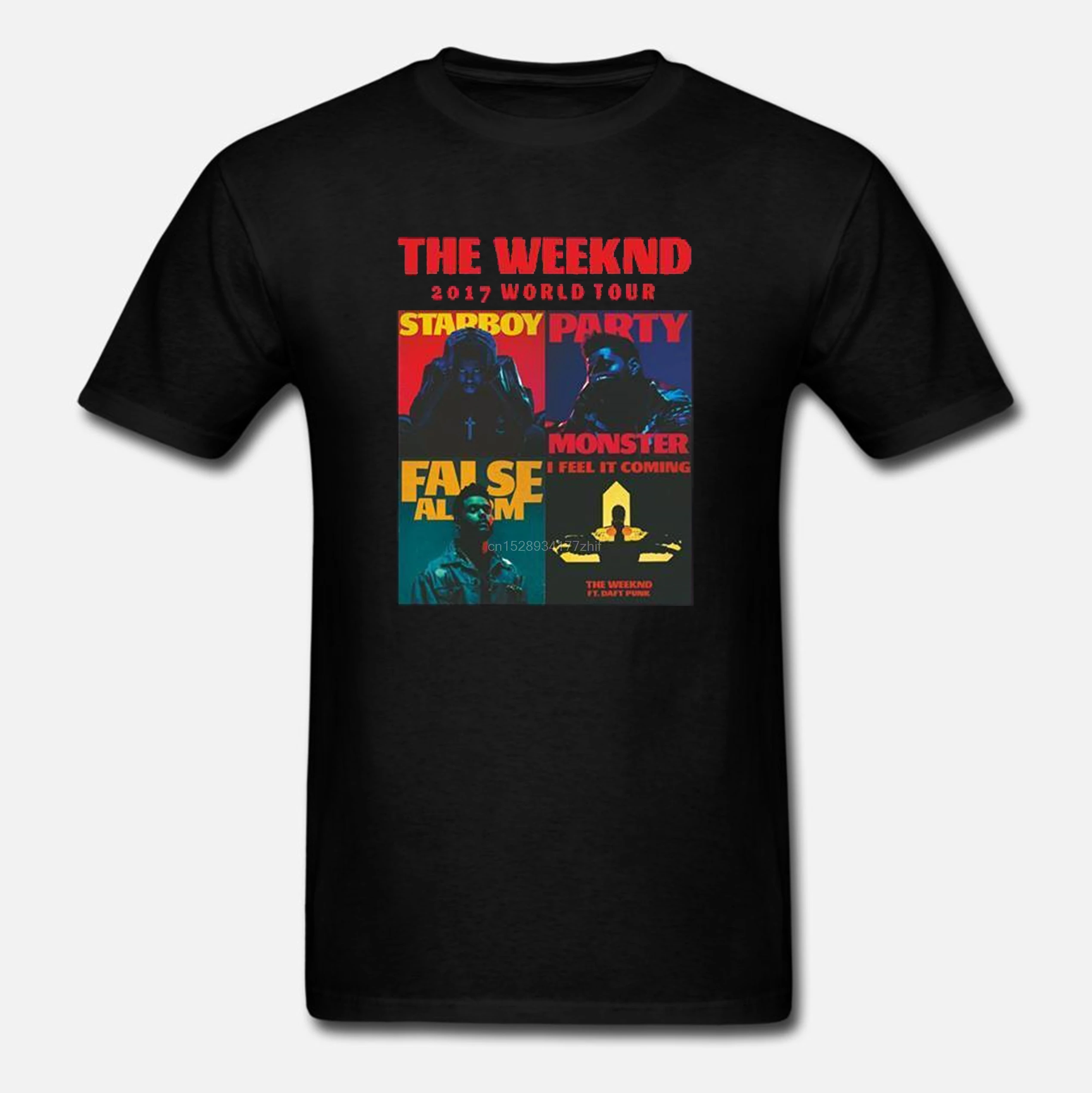The Weeknd Starboy Legend of Fall Gira Mundial Camiseta Para Hombre Mujer Футболка мужская футболка с круглым