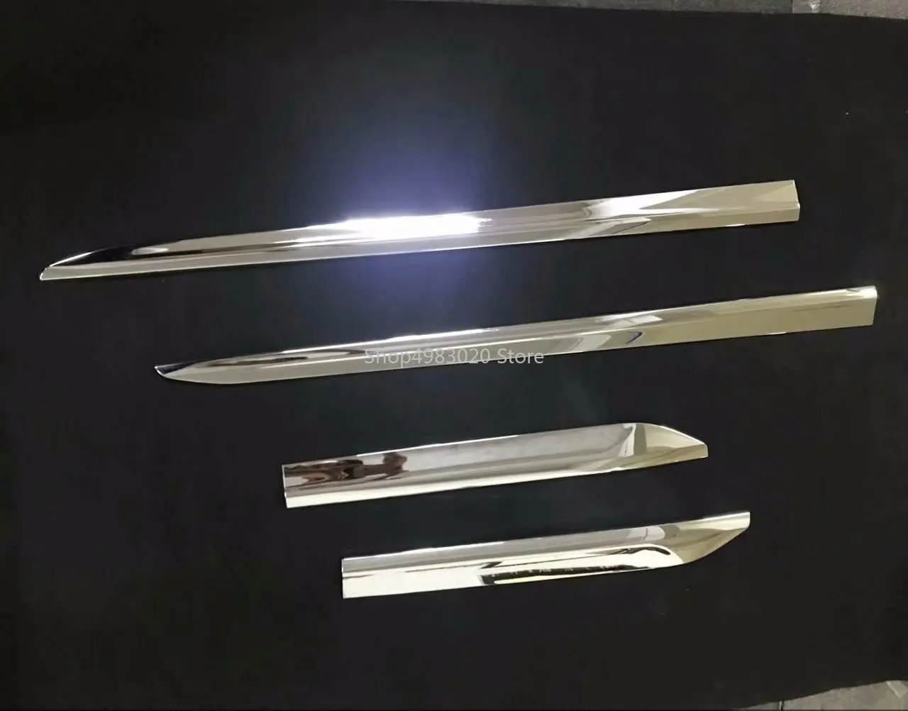4 шт./компл. ABS хромированные аксессуары Сторона Литье Акцент Накладка с короткой юбкой для Audi Q5 стайлинга автомобилей бампер
