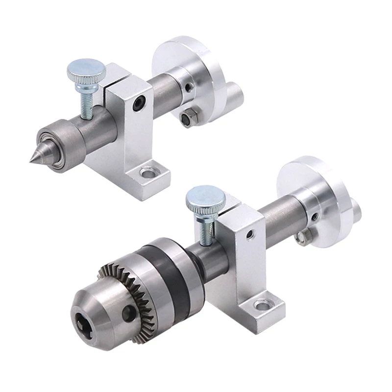 Miniature bead machine woodworking lathe telescopic tail seat, plum thimble