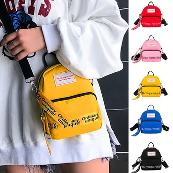 

30# Bags for women Trendy Simple Woman Canvas Shoulder Bag Ladies Mini Leisure Crossbody Bags Outdoor Bag сумка женская