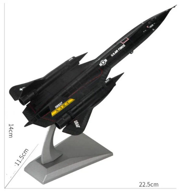 Aviões de Metal Avião Modelo Lockheed Blackbird Liga Diecast 1:144 Sr-71a 16 Avião avião modelo 1:144 SR 71A lockheed
