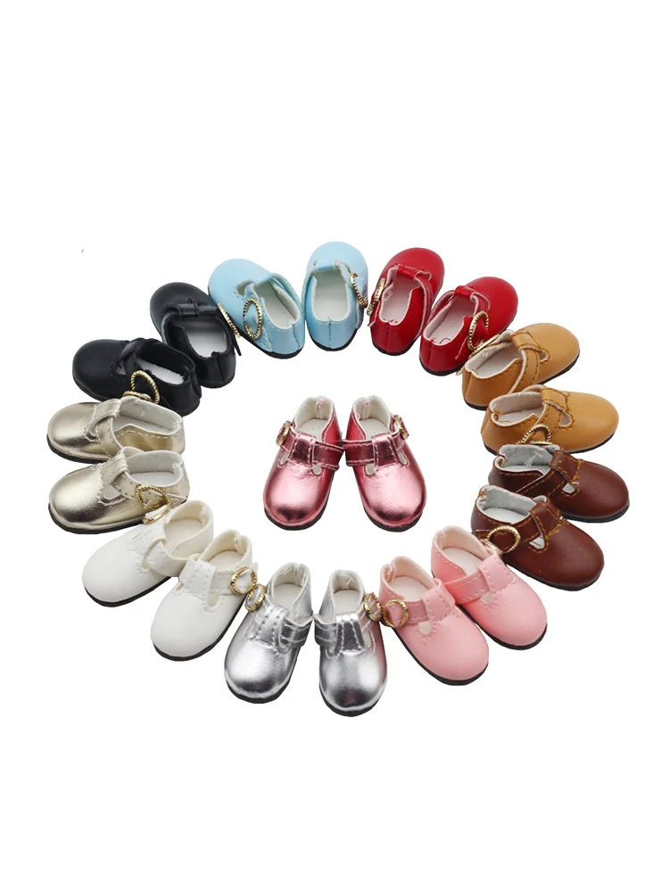 Doll Shoes 4.5*2cm BJD Doll Accessories Shoes Candy Color For 27-30cm 1/6 BJD YOSD MYOU doll Fashion Leather Shoes Toy