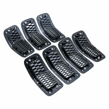

Honeycomb mesh Grill insert ABS Replacement Parts Cover Durable Useful