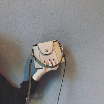 

New Fashion Handbags Female Simple Shoulder Bag Exquisite Hand Bag Bucket Bag Small Mobile Phone Bag PU women handbags