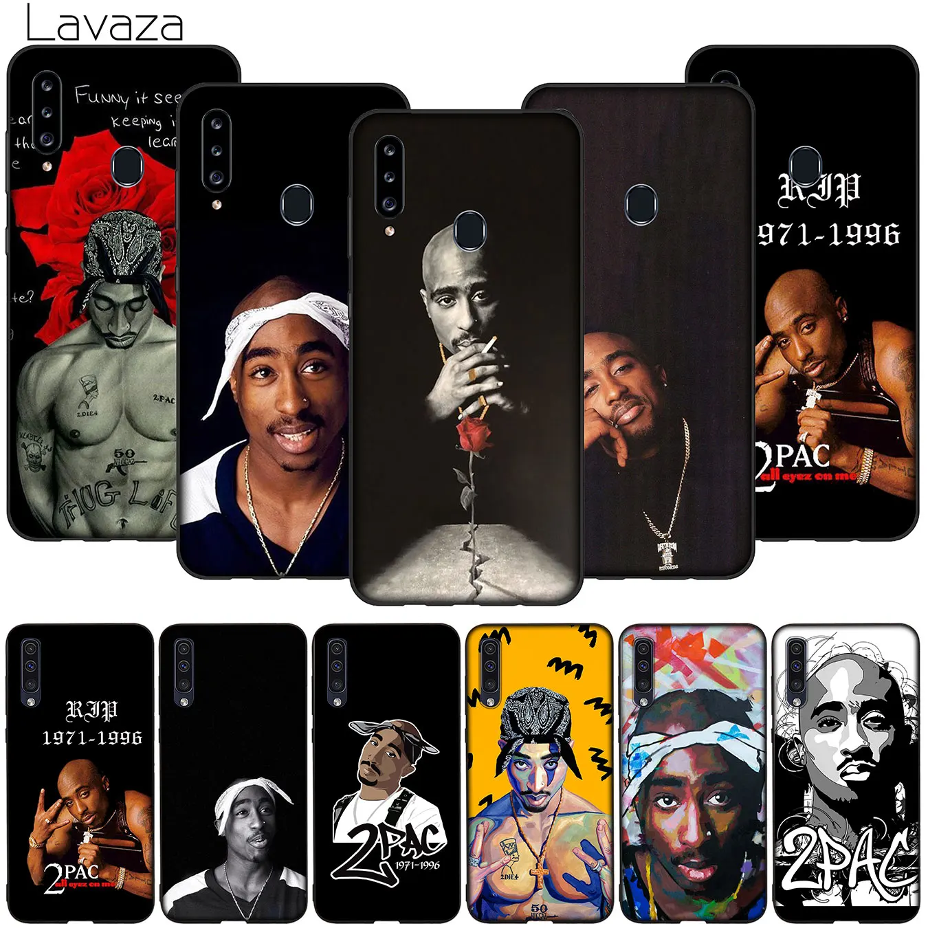 2pac tupac Crown 2 pac Soft Silicone Phone Case for Samsung Galaxy A9 A8 A7 A6 A5 A3 A2 Core J8 J7 J6 J4 Prime Plus 2018 |