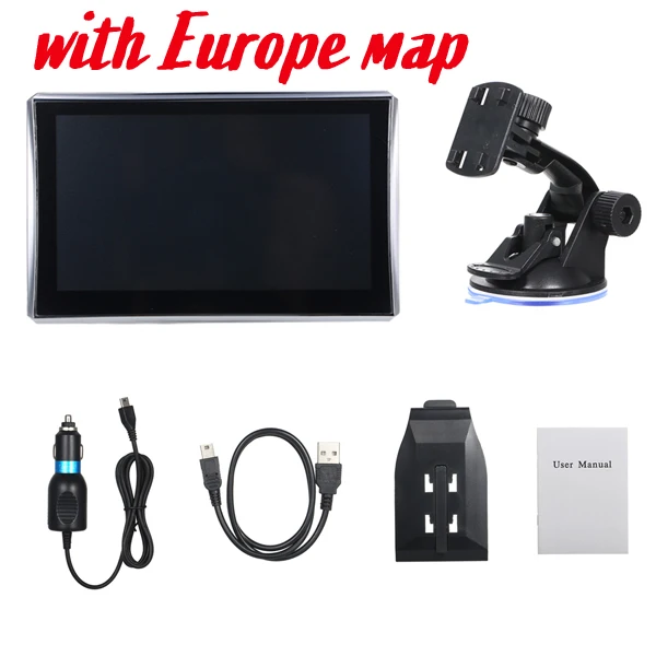 7-дюймовый автомобильный gps навигации FMTouchscreen голосовое оповещение US AU ЕС карта грузовик gps навигаторами - Размер экрана, дюймов: Map 2