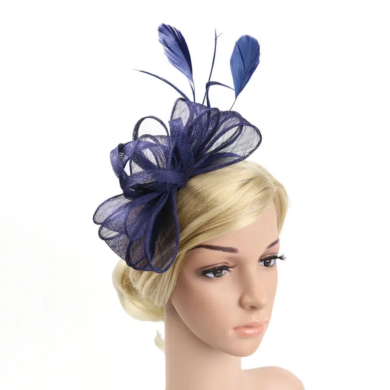 Ободок-Вуалетка вечерние шляпы Aliceband Cocktail Королевский Ascot гоночный женский день головной убор
