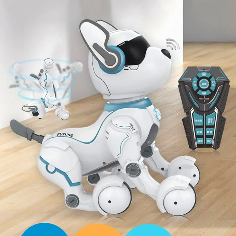 Brinquedo do Cão para Crianças o Envio Gratuito de Controle Remoto Robô Educação Precoce Inteligente Programação Dublê Filhote Cachorro 6 Brinquedos e hobbies