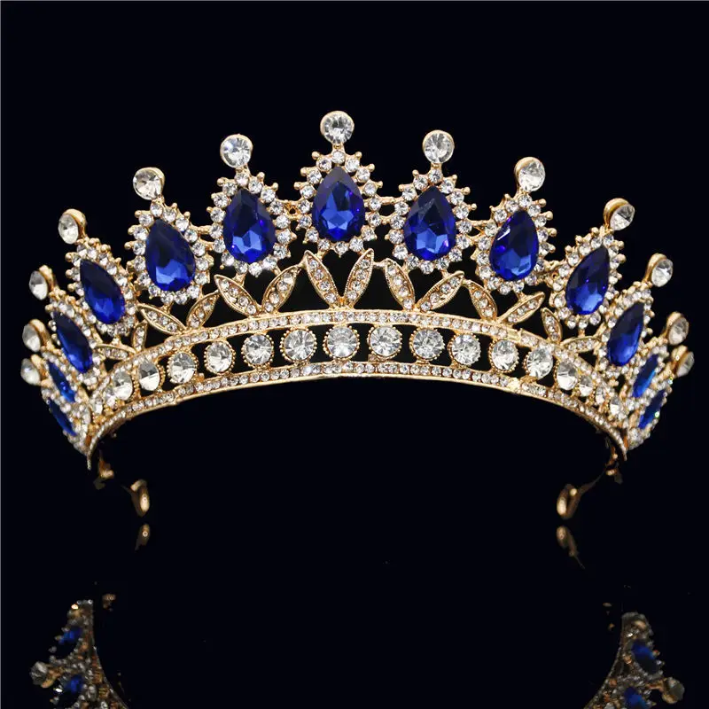 

2019 Vintage Silver Tiara For Queen Bride Pink Crystal Crowns Bridal Wedding Fashion Hair Jewelry Wedding Accessories