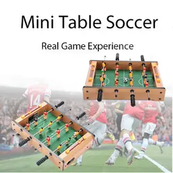 Настольный футбол Настольный футбольный стол Прочный портативный деревянный цвет дети футбол игра в футбол украшения