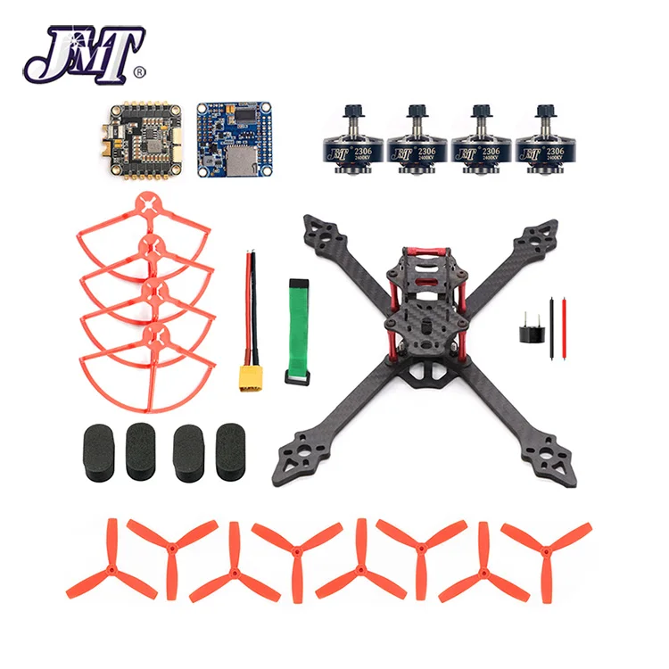 DIY RC Racer Drone XSR220 220 мм рама 2,4G 8CH Квадрокоптер Betaflight F4 Pro V2 V3 Turbo S1 камера 5,8G VTX FPV монитор дисплей - Цвет: F4 V3 Combo 1