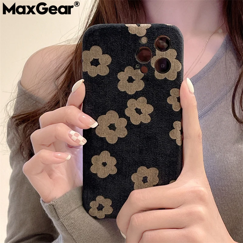 Модный Ретро сетчатый тканевый текстурный чехол для телефона iPhone 13 12 11 Pro Max X XR XS SE