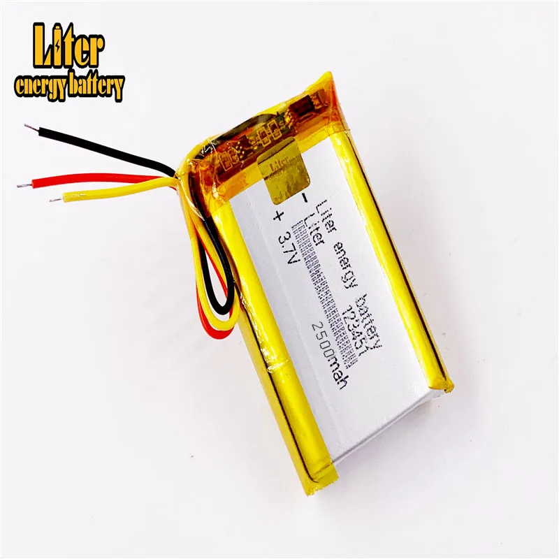 wire 2500mAh 123451 polymer lithium DVR,mp3,mp4,cell phone