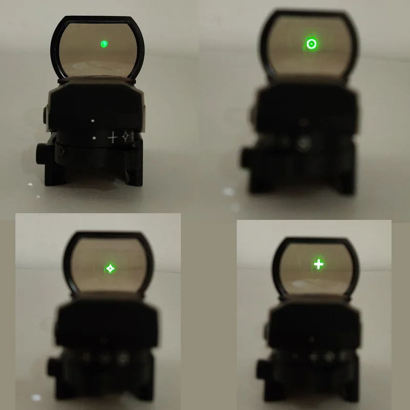 20 мм красный зеленый точка зрения Rail Riflescope для M4 A1 G36 голографическая Оптика 4 Сетка прицел Коллиматорный прицел охотничьи аксессуары