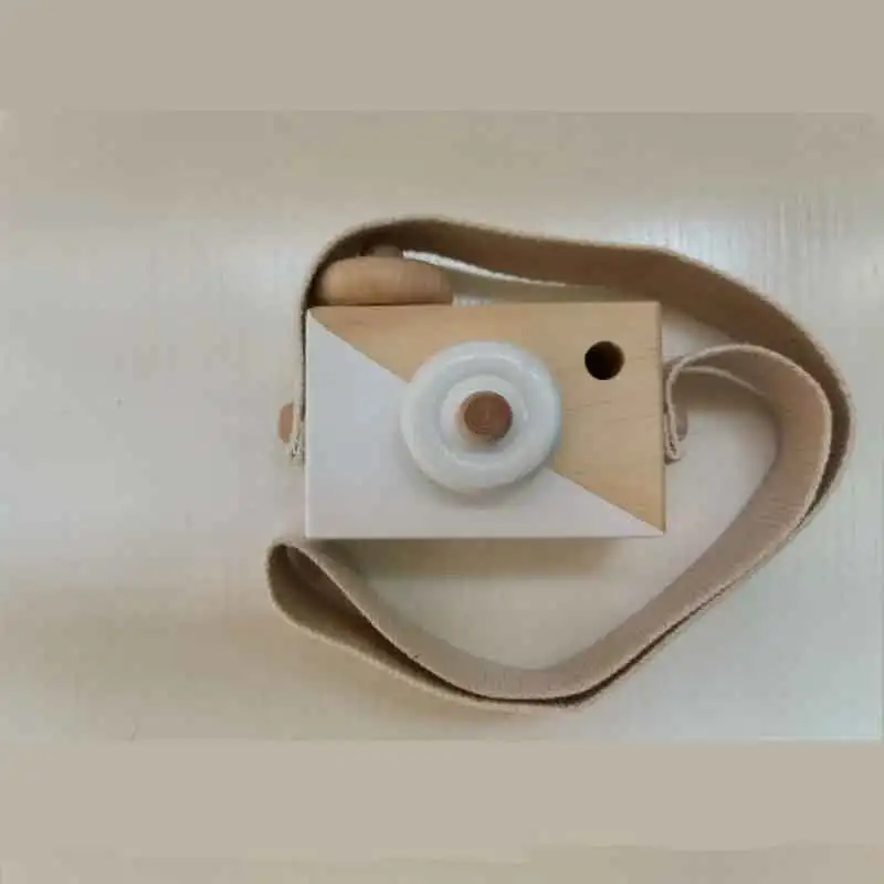 Cute Nordic Hanging Wooden Camera Toys Kids Toys Gift 9.5X6X3cm Room Decor Furnishing Articles Christmas Gift Wooden Toy 8