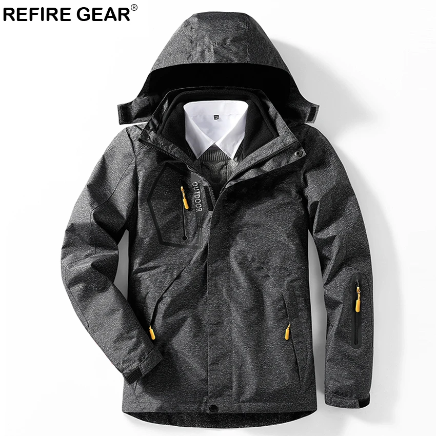 Refire gear, мужские уличные куртки, 2 шт., для походов, утолщенная, теплая ветровка, для катания на лыжах, альпинизма, Походов, Кемпинга, женское, Мужское пальто