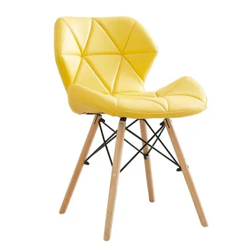 

Dining Chair Modern Simple Desk Chair Home Dormitory Back Chair Computer Chair Stool Solid Wood Nordic Dining Chair