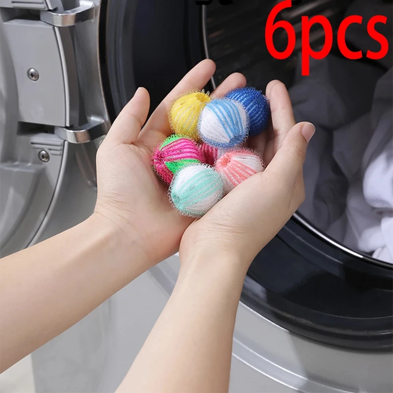 Washing Machine Hair Remover Laundry Ball Kit Nylon Anti-winding Ball Fluff  Cleaning Lint Fuzz Grab Reusable Lint Catcher Home - Laundry Balls & Discs  - AliExpress