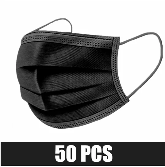 50PCS Mask Black