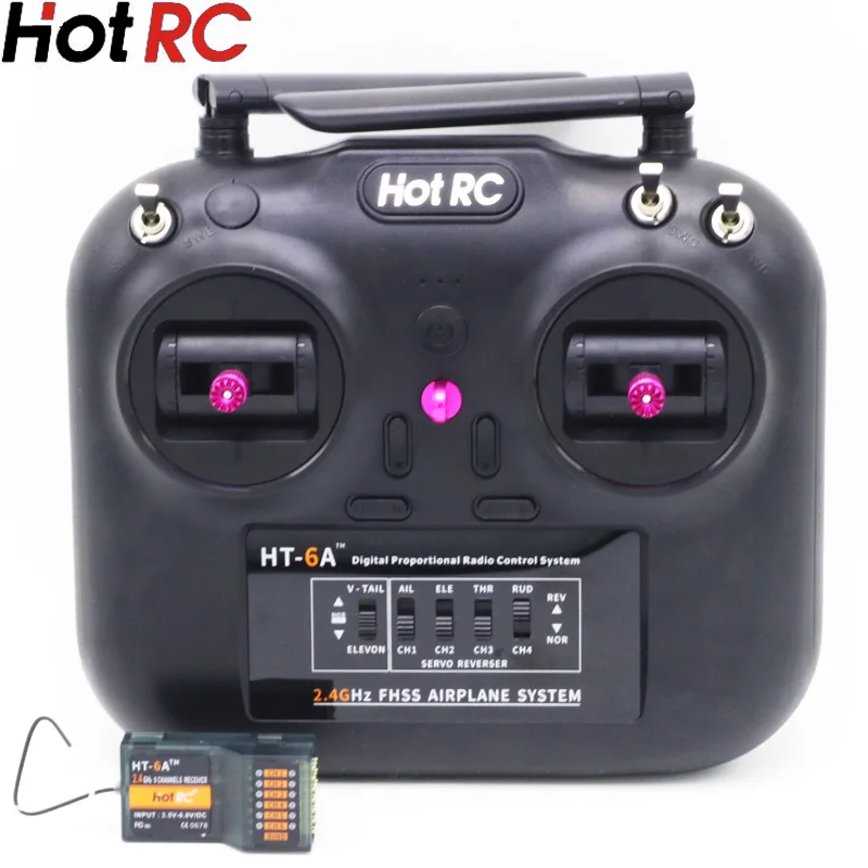 Hotrc HT 6A 2 4G 6CH RC передатчик FHSS & приемник с коробкой для FPV дрона Rc самолета