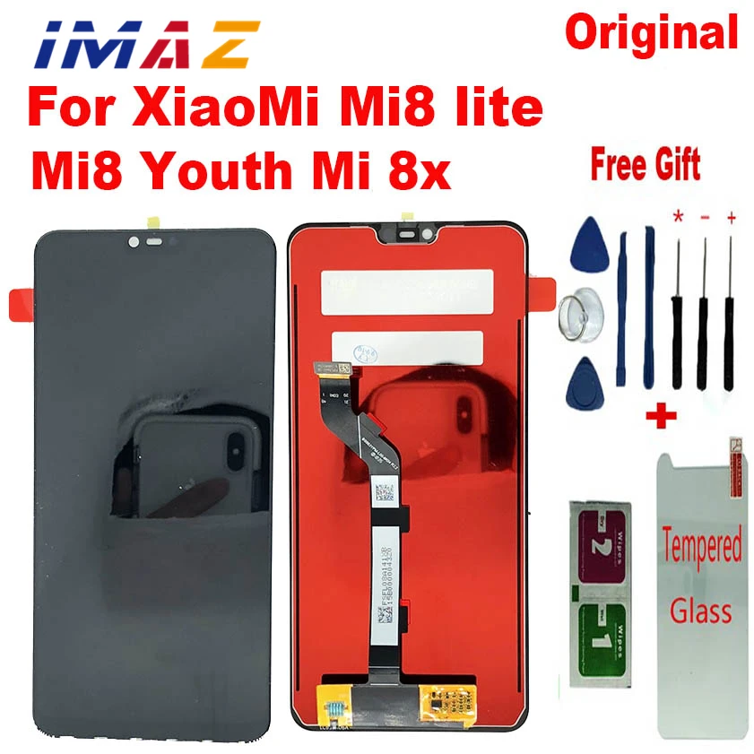 100% Оригинальный ЖК-дисплей IMAZ 6 26 для Xiaomi Mi8 lite mi8x с сенсорным экраном дигитайзер в